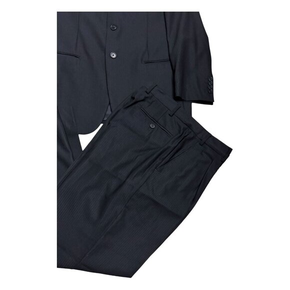 PRINCIPE Italian Wool Luxury Pinstripe 2-Piece Business Blazer SUIT 40R / Medium - Picture 10 of 10